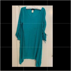 Light spring dress midi 3/4 sleeves size Large